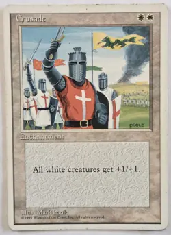MTG Crusad e 4th Edition Regular Rare Magic The Gathering White Enchantment - Image 1