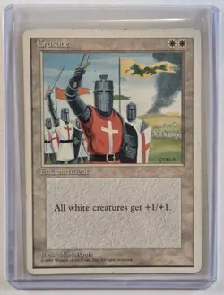 MTG Crusad e 4th Edition Regular Rare Magic The Gathering White Enchantment - Image 3