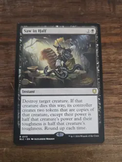 MTG - Saw in Half - Bloomburrow Commander - NM - Image 1