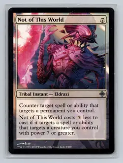 Not of This World Rise of the Eldrazi #8 MTG Eldrazi Tribal Instant Counterspell - Image 1
