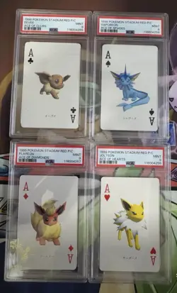 PSA 9 Sequential Eeveelution Poker Set Pokemon Card - Image 1
