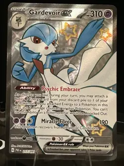 Pokemon Gardevoir ex 217/091 SV: Paldean Fates Shiny Ultra Rare Holo 310 HP - Image 1