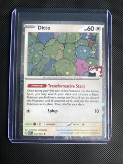 Holo Ditto 132/165 Play Pokemon Prize Pack Series 6 Stamp 151 - Scarlet & Violet - Image 1
