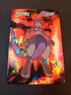 Pokemon Mewtwo #1 Cracked Ice Holo Team Rocket Card Database Peru - Image 1