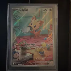 Pokemon Lillipup 154/086 Sv: White Flare Illustration Rare Holo Basic 60 HP - Image 2