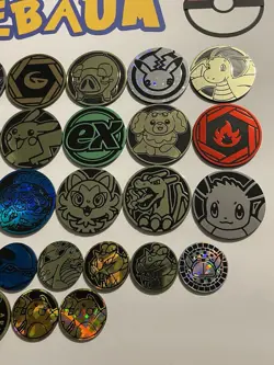 Pokemon Coin Lot x39 - LOT IS 24 LG, 1 MED, 14 SM - ONLY A COUPLE DUPES (LOT #2) - Image 5