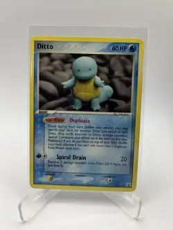 2005 Pokemon Ditto (Squirtle) 64/113 EX Delta Species - Image 1
