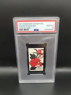 2013 POKEMON HANAFUDA KANTO JUNE GOLDEEN/SEAKING PSA 10 - Image 1