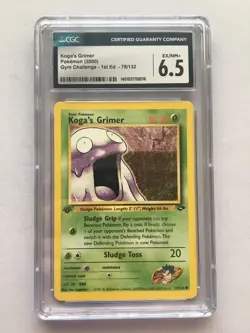 Koga’s Grimer Pokemon Gym Challenge 1st Edition 78/132 Cgc 6.5! Read Desc! - Image 1
