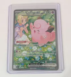Pokemon TCG Lillie’s Clefairy ex 184/159 Journey Together SIR - NM - Image 1