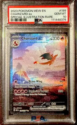 PSA 10 GEM MT Pokemon TCG en Charizard ex Special Illustration Rare SIR 199/165 - Image 1