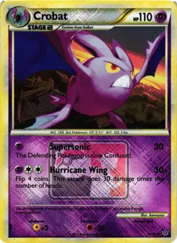 Pokemon TCG Crobat League Promo Crosshatch Unleashed 14/95 LP - Image 1