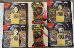 Pokemon Mega Evolution Blister Lot Phantasmal Flames 10 Packs Sealed - Image 1