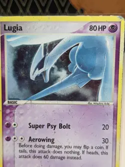 Pokemon TCG 2007 Lugia 2/17 Pop Series (5) Holo Rare - MP - Image 2