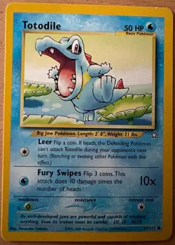 2000 Pokemon Neo Genesis Starters: Totodile (81), Chikorita (54), Cyndaquil (57) - Image 2