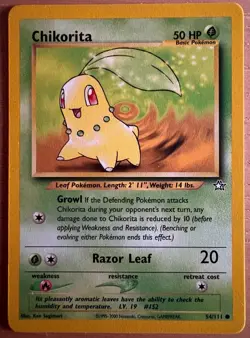 2000 Pokemon Neo Genesis Starters: Totodile (81), Chikorita (54), Cyndaquil (57) - Image 4