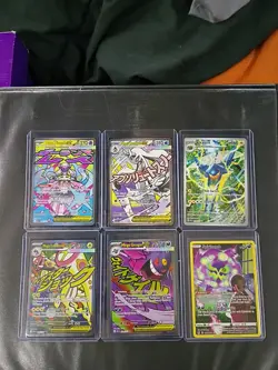 Pokemon TCG Mega Evolution 8 Card Set Near Mint Full Art & Illustration Rare - Image 1