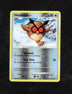 Pokemon TCG: Hoothoot 85/130 (2007) Diamond & Pearl • Reverse Holo Card - Image 1