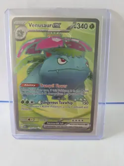 Venusaur ex 182/165 - Pokemon 151 Full Art Ultra Rare Card NM - Image 1