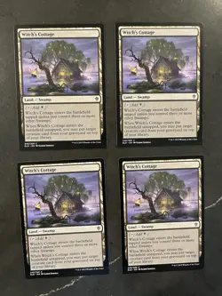 4x Witch's Cottage x4 - Throne of Eldraine - MTG Magic - NM Playset - Image 1