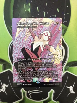 Spider-Gwen, Web-Warrior Borderless Magic the Gathering Spider-Man NON FOIL - Image 1