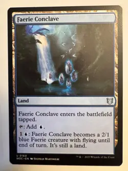 1x Faerie Conclave - NM - Wilds of Eldraine Commander MTG MAGIC - Image 1