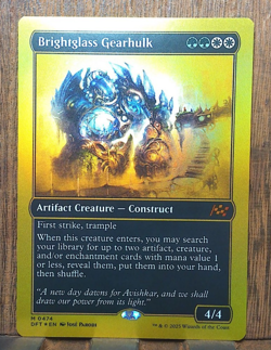 MTG👌 Brightglass Gearhulk (First-Place Foil) Aetherdrift NEAR MINT...❤💕 - Image 2