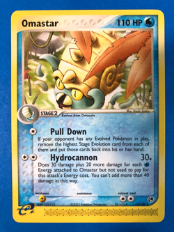 Omastar 19/100 EX Sandstorm Pokemon Card NM Non Holo Rare Vtg 2003 - Image 1