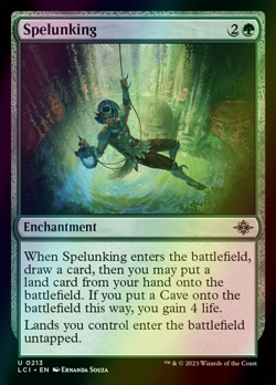 MTG Spelunking Foil ** The Lost Caverns of Ixalan ** English - Image 1