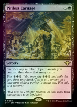 MTG Pitiless Carnage Foil ** Outlaws of Thunder Junction ** English (NM) - Image 1