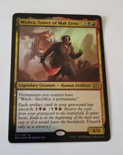 MtG Mishra, Tamer of Mak Fawa (BRO-217) Rare Foil English MINT - Image 1