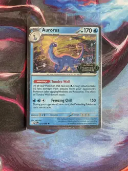 Aurorus 024/088 - Cosmo Holo - Pokemon Perfect Order Stamped Promo SEALED - Image 1