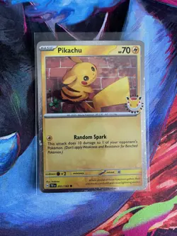 Pikachu 051/162 Pokemon Day 2026 Stamped Promo Holo Near Mint Pokemon TCG Card - Image 1