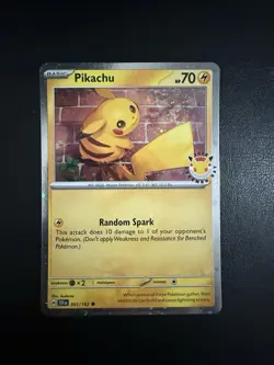 Pikachu 051/162 Pokemon Day 2026 Stamped Promo Holo Near Mint Pokemon TCG Card - Image 1