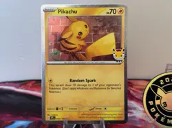 Pikachu 051 /162 Stamped 2026 Pokemon Day 30 Promo - Cosmo Holo - TCG - Image 2