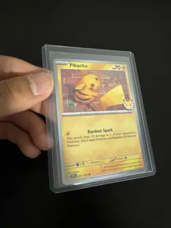 Pikachu - 051 /162 - Stamped 2026 Pokemon Day 30 Promo - TCG - Cosmo Holo - Image 2
