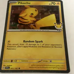 Pikachu Stamped Pokemon Day 2026 051/162 Cosmos Holo Promo NM TEF 51 - Image 2