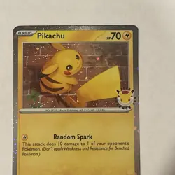 Pikachu Stamped Pokemon Day 2026 051/162 Cosmos Holo Promo NM TEF 51 - Image 4