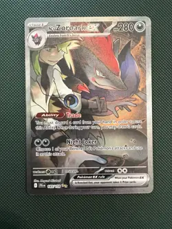 Pokemon TCG N's Zoroark EX Journey Together Sir Fresh Mint, 185/159 - Image 1