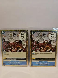 OP04-056 Gum-Gum Red Roc One Piece Card Game R (Jolly Roger) x2 - Image 1