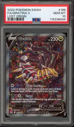 Pokemon Giratina V Lost Origin Full Alt Art #186 PSA 10 Gem Mint - Image 1