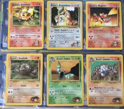 GYM HEROES Set Pokemon Cards Uncommon / Common / Trainer / 1st edition - Image 1
