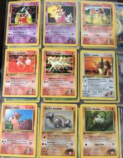 GYM HEROES Set Pokemon Cards Uncommon / Common / Trainer / 1st edition - Image 3
