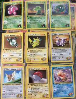 GYM HEROES Set Pokemon Cards Uncommon / Common / Trainer / 1st edition - Image 5