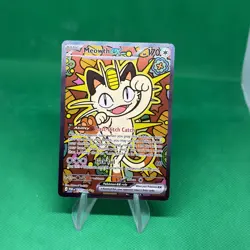Pokemon TCG Meowth EX 121/088 ME03 Perfect Order Holo Illustration Rare Card - Image 1
