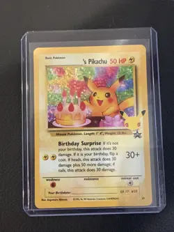 Pokemon TCG Holo Pikachu Card 24/53 Birthday Celebrations 25th Anniversary NM - Image 1