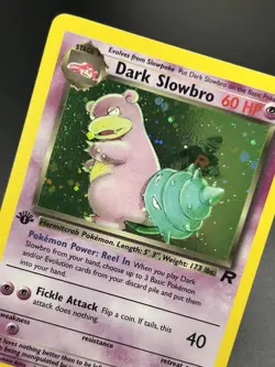 DARK SLOWBRO Pokemon Card - WOTC - 1st Edition - Team Rocket - 12/82 HOLO NM (A) - Image 4