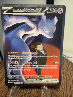 Pokemon TCG Ascended Heroes Team Rockets Mewtwo EX SIR 281/217 - Image 1