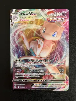 Pokemon TCG Mew VMAX Ultra Rare Card 114/264 Fusion Strike - Image 1