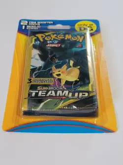 Pokemon Team Up Dollar General 2 Mini Booster Packs + Bonus Card Sun & Moon NEW - Image 4